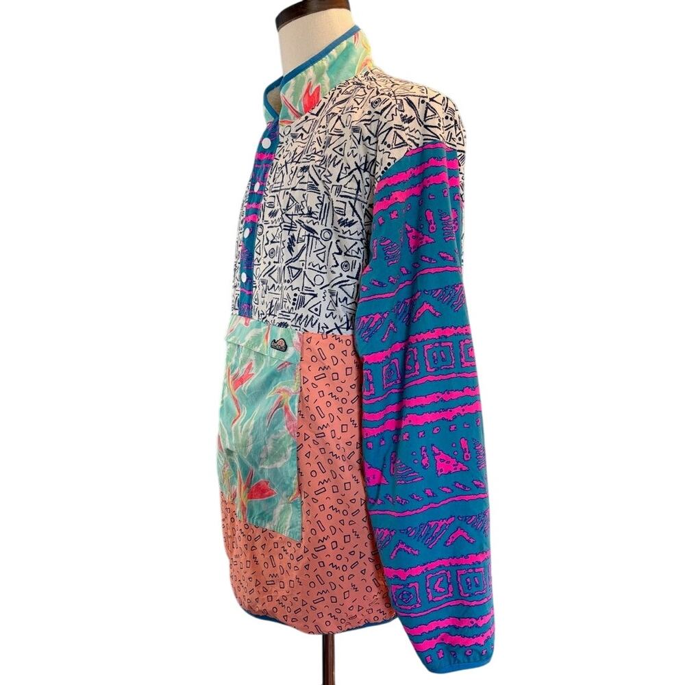 Euc! Chubbies Pullover Reversible Jacket Sherpa &… - image 5